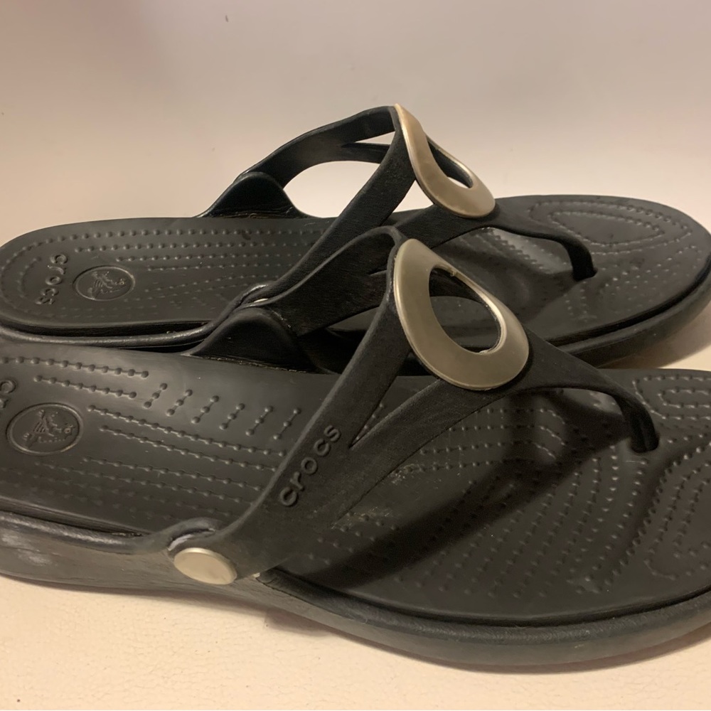 Crocs slip on sandals size 11